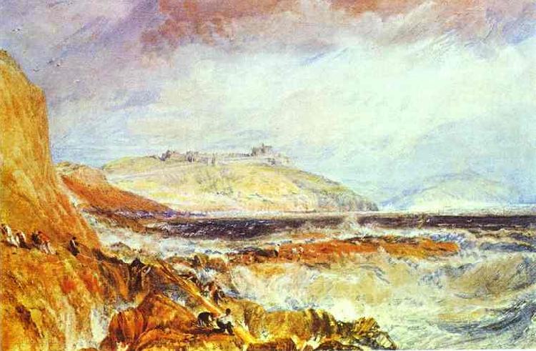 J.M.W. Turner Pendennis Castle Cornwall; Scene after a Wreck. Sweden oil painting art